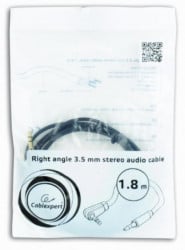 Gembird 3.5mm stereo plug to 3.5mm stereo plug audio kabl pod uglom pozlaceni kon. 1,8m CCAP-444L-6 - Img 2