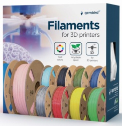 Gembird 3dp-pla-fl-01-w pla flexibilni filament za 3d stampac 1.75mm, kotur 1kg white (1910)-3