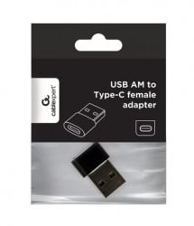 Gembird A-USB2-AMCF-02 USB AM to Type-C female adapter, black (ALT.CCP-USB3-AMCM-0M) FO - Img 2