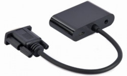 Gembird A-VGA-HDMI-02 VGA to HDMI + VGA adapter cable, 0.15 m, black - Img 4