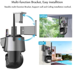 Gembird CAM-IP6MP-EP11-QQ GMB kamera 6 mpix microSD iCSee xmeye pro app Two-way voice PTZ ip66, 2.8mm+3.6mm-1