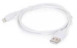 Gembird CC-USB2-AMLM-W-1M  USB 2.0 A-plug to 8-pin usb Apple iphone cable 1M White-4