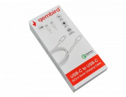 Gembird CCP-AMCM-AMCM-1.8M USB 2.0 Type-C to Type-C cable (AM/CM), QC3.0, 1.8m WHITE (143) - Img 3