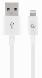 Gembird charging and data cable, 2m, white CC-USB2P-AMLM-2M-W 8-pin - Img 1