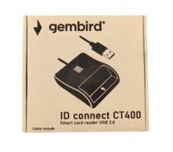 Gembird crdr-ct400 ** smart card reader USB 2.0 citac za licne karte, saobracajne, bankarske (599)
