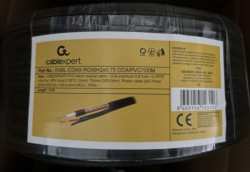 Gembird KABL-COAX-RG59+2X0.75 CCA/PVC/100M koaksialni kabl sa napojnim kablom 2x0,75mm black 100m - Img 2