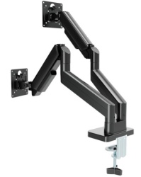 Gembird MA-DA2-06 Podesivi dupli stoni drzac za monitor, tilt, 17-32 max.10kg Black