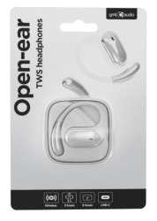 Gembird OWS-01-W bluetooth V5 open-ear slusalice, TWS, white