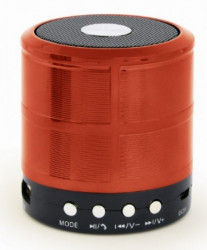Gembird portable bluetooth speaker +handsfree 3W, FM, microSD, AUX, red SPK-BT-08-R