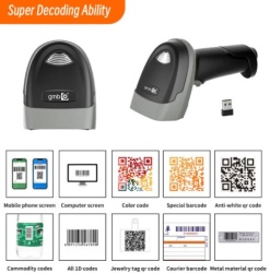  Gembird POS-BS1100R GMB 2d CMOS barcode scanner, 2000mAh, BT/WiFi-7