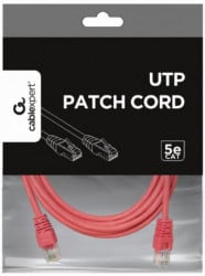 Gembird PP12-3M/RO mrezni kabl, CAT5e UTP Patch cord 3m pink - Img 1