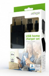 Gembird punjac za telefone i tablete 5V/2.1A USB Type-c USB kabl 1M black/white EG-UCSET-C-MX - Img 2