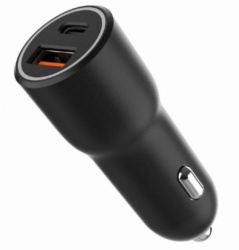 Gembird ta-uc-ac2pdqc38-car-01  2-port usb car fast charger, type-c pd, 38w, black-9