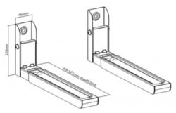 Gembird WM-U30-01-W univerzalni celicni zidni nosaci, 30 kg, beli - Img 3