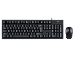 Genius KM-100SE USB US crna tastatura+ USB crni miš -3