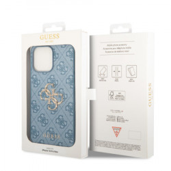 Guess futrola za iPhone 14 pro max PU 4G big metal logo blue ( GUHCP14X4GMGBL ) - Img 4