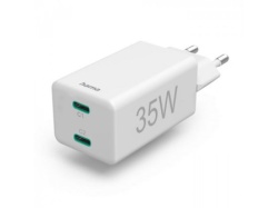 Hama kucni punjac pd/qualcomm 2xusb-c, 35w beli ( 201694 )