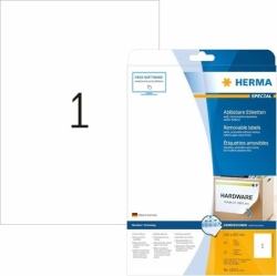 Herma Etikete "movables" 210x297, A4/1 1/25 bela ( 02H10021 )