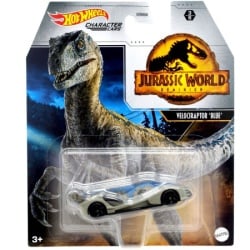 Hot Wheels metalni autić Jurassic World Velociraptor blue ( 1009870 )-1