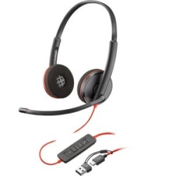 HP Poly 3325 USB-C +3.5mm Plug+USB-C/A Adapter 8X222AA ( 0001381490 )