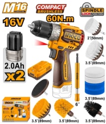 Ingco cosli240786e aku ud bušilica 16v 60nm + četke super ingco ( COSLI240786E )
