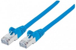 Intellinet prespojni kabl, Cat6 compatible,UUTP,0.5m,plavi ( 0537197 )