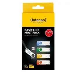 Intenso USB flash 32gb basic LINE usb2.0 3503585 pakovanje 5kom.