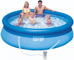 Intex Easy Pool okrugli bazen na naduvavanje + filter pumpa 457x84 cm ( 28158 ) - Img 3