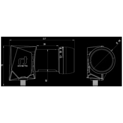 Inverto LNB Twin, šum 0,2dB, Premium, DVB-S2 (HD - UHD) - IDLP-SNL413-PREMU-OPN-2