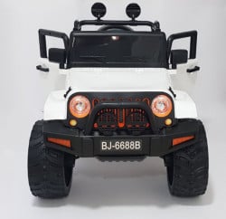 Jeep 2 sa plastičnim sedištem 4x4 pogon + mod za ljuljanje - Beli - Img 5