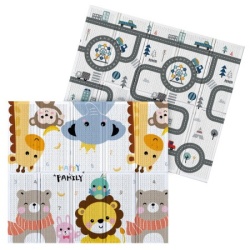 Joy sklopiva podloga sa dva lica Staza + Velike životinje 180x200x1 cm( 21425 )