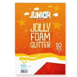 Junior jolly glitter foam eva pena sa šljokicama a4 10k - odaberite nijansu crvena ( 134130 )