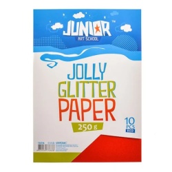 Junior jolly glitter paper papir sa šljokicama a4 250g 10k - odaberite nijansu crvena ( 136136 )