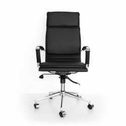 Kancelarijska stolica BOB HB od eko kože - Crna - Img 5