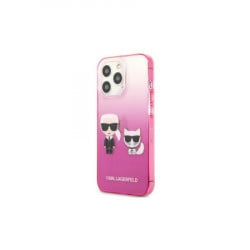 Karl Lagerfeld futrola za iPhone 13 pro pink karl & choupette head gradient ( GSM114868 ) - Img 1