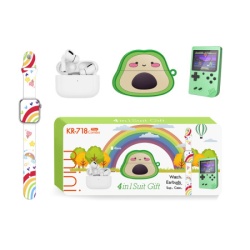 Karler bass k718-combo set (mini watch, konzola, tws bluetooth slusalice + futrola za slusalice avocado) ( IT1217 )