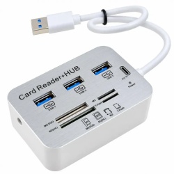 Kettz usb 3.0 hubcard reader 7 in 1 kt-hc731 3*usb3.0 + tfsdm2ms ( 101-93 )