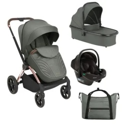 Kikka Boo Kolica Kara premium 3in1 set sa autosedištem I-Prime I-size i tvrdom korpom Army Green ( KKB21166 SET )