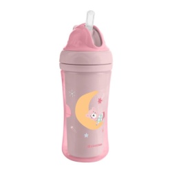 Kikka Boo Šolja sa slamkom Moony Me 220ml Pink ( KKB31079 )-3