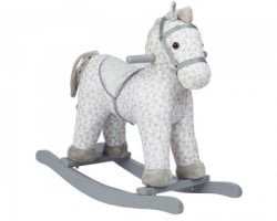 KikkaBoo igračka sa ljuljanjem i muzikom horse white ( KKB40012 ) - Img 1