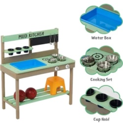Kinder home dečija drvena kuhinja plava ( 2424 )-5