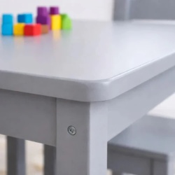 Kinder Home dečiji sto sa 4 stolice – drveni dečiji sto za igru i učenje, sivi set ( TF-6645-G )-10