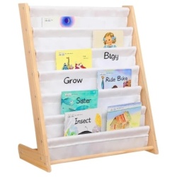 Kinder Home Drveni dečiji organizator sa policama za igračke i knjige - psi ( JVTR-3508 )