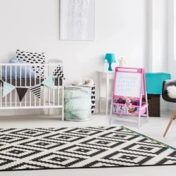 Kinder Home dvostrana dečija drvena tabla na stalku za pisanje i crtanje sa kutijom za odlaganje roze ( TF-6004 )-7