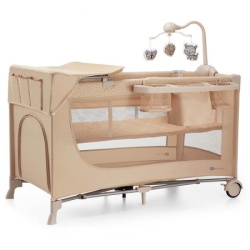 Kinderkraft prenosivi krevetac sa dodacima joy 2 beige ( KLJOY02BEG000AC )-3