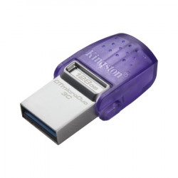 Kingston 128GB USB flash drive, 2-in-1 USB 3.2 Gen.1 Type-C & Type-A, DataTraveler microDuo 3C ( DTDUO3CG3/128GB ) - Img 1