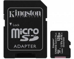 Kingston A1 MicroSDXC 128GB 100R class 10 SDCS2/128GB + adapter - Img 1