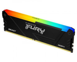 Kingston DIMM DDR4 32GB (2x16GB kit) 3200MT/s KF432C16BB12AK2/32 fury beast RGB black XMP memorija - Img 2