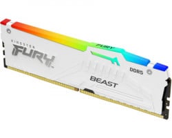 Kingston DIMM DDR5 32GB 6000MT/s KF560C40BWA-32 fury beast white RGB XMP memorija - Img 3