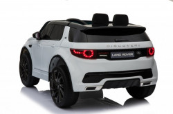 Land Rover Discovery Licencirani Auto na akumulator sa kožnim sedištem i mekim gumama - Beli - Img 3